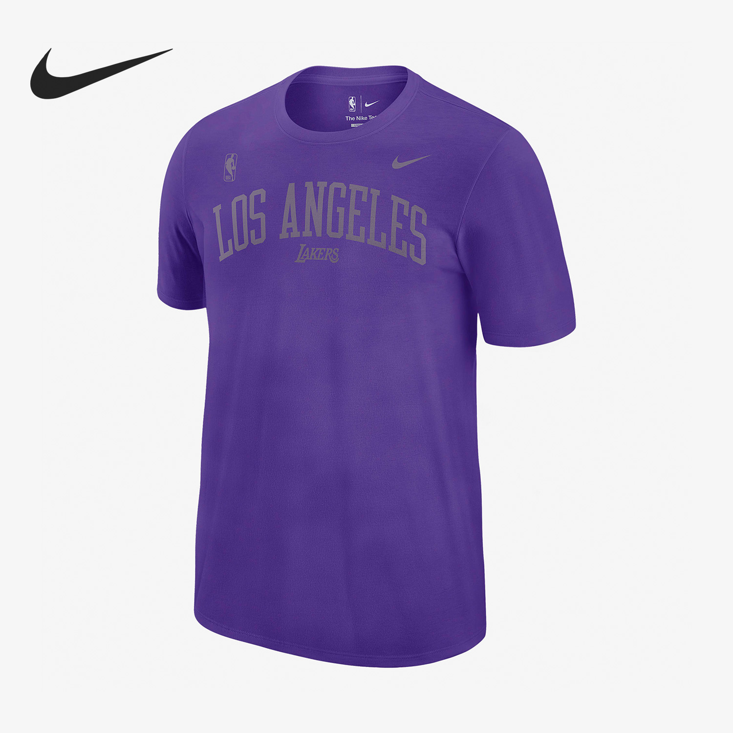 Nike/耐克官方正品洛杉矶湖人队夏季男子运动休闲短袖DR6323-504