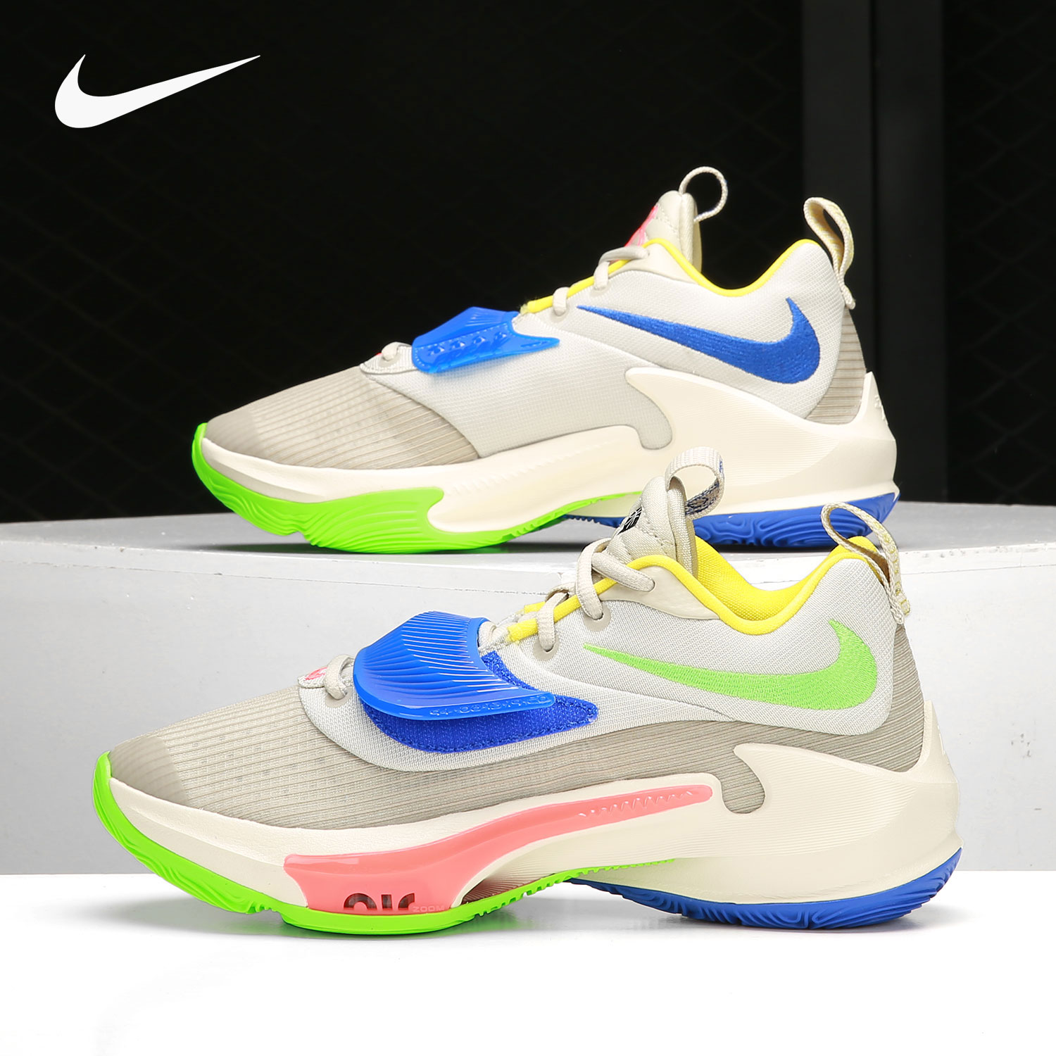 Nike/耐克正品字母哥3代男女缓震实战运动篮球鞋 DA0695-100