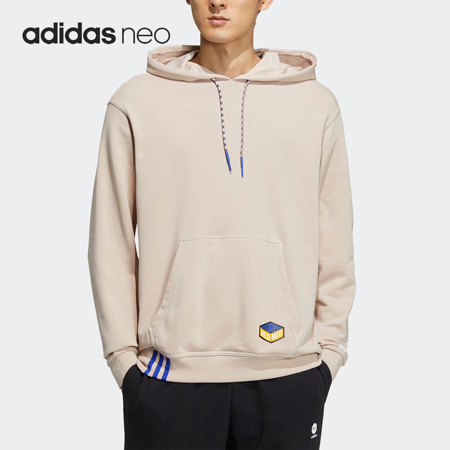 Adidas/阿迪达斯官方正品neo男女同款休闲运动连帽卫衣IA6820