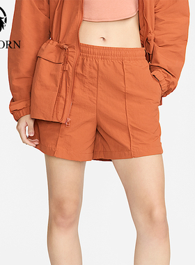 Nike/耐克正品夏季女士运动宽松休闲梭织中腰简约短裤FV6623-825