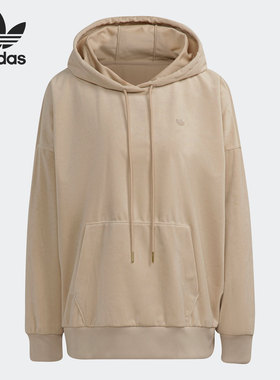 Adidas/阿迪达斯正品三叶草女子运动休闲宽松连帽卫衣H22830
