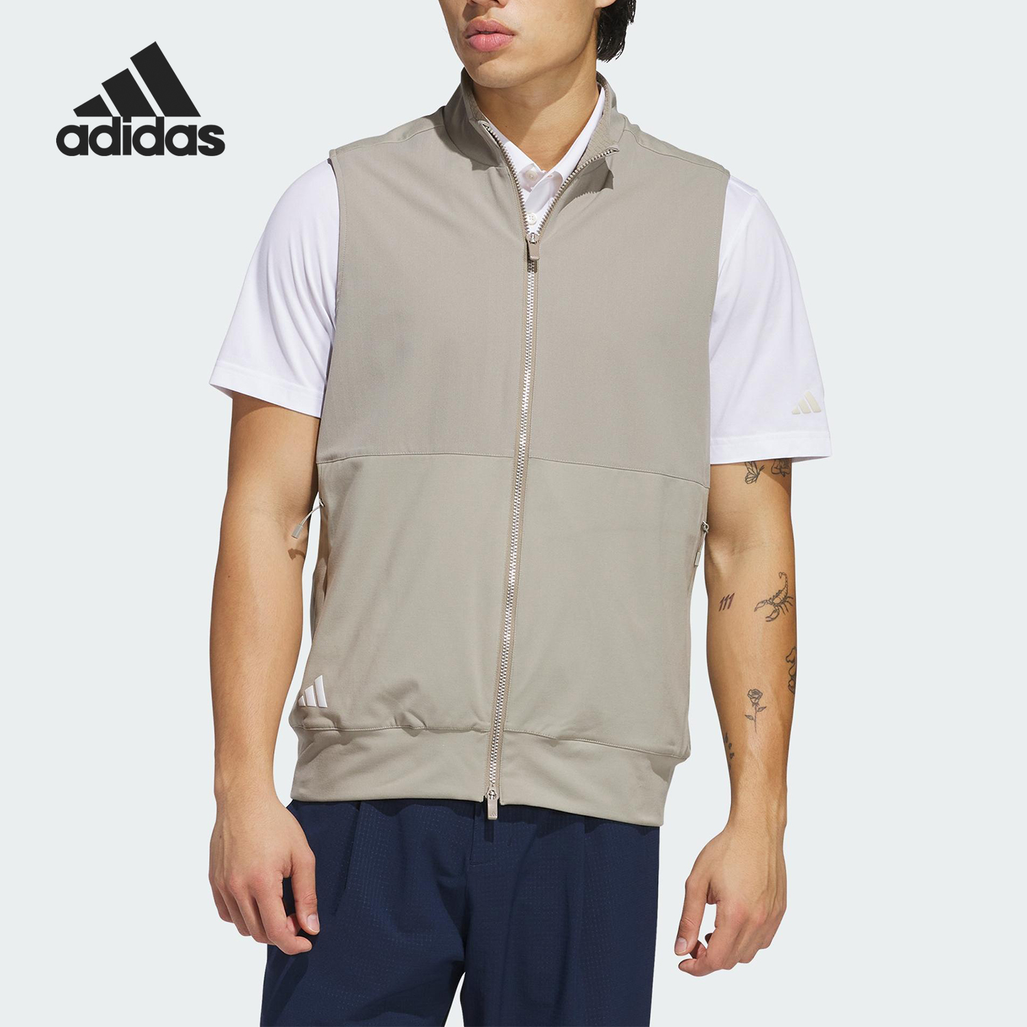 Adidas/阿迪达斯正品TOUR VEST男士休闲高尔夫运动马甲IM7898