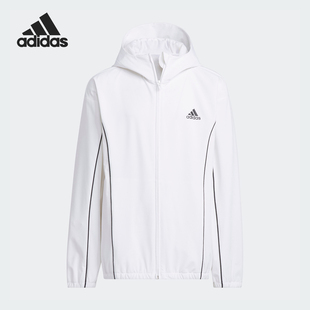 Adidas/阿迪达斯JK ST WV JKT儿童宽松连帽外套IQ1293
