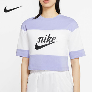 Nike/耐克正品新款NIKE SPORTSWEAR VARSITY 女子短袖上衣CK1302