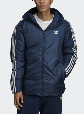 Adidas/阿迪达斯正品三叶草冬季男子休闲两面穿羽绒服外套 ED5840