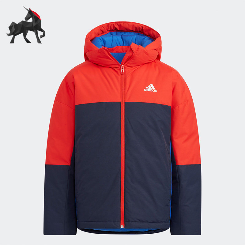 阿迪达斯儿童保暖运动休闲羽绒服