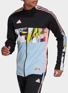 Adidas/阿迪达斯正品夏季男子立领足球训练夹克 H50879
