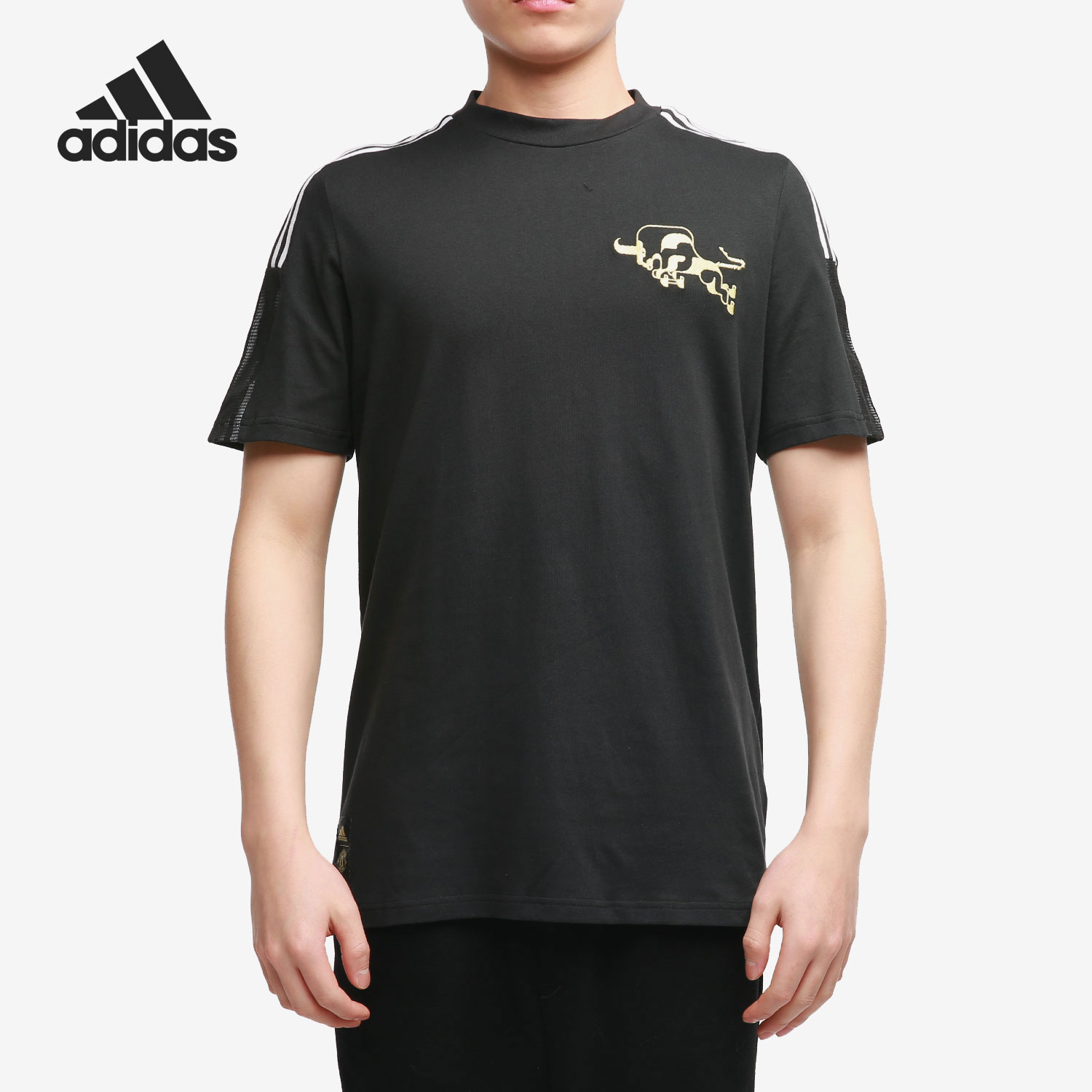 Adidas/阿迪达斯正品当季新款男子曼联足球运动短袖T恤 GK9414