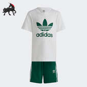 套装 Adidas IB8663 TEE SET小童运动休闲短袖 阿迪达斯正品 夏季