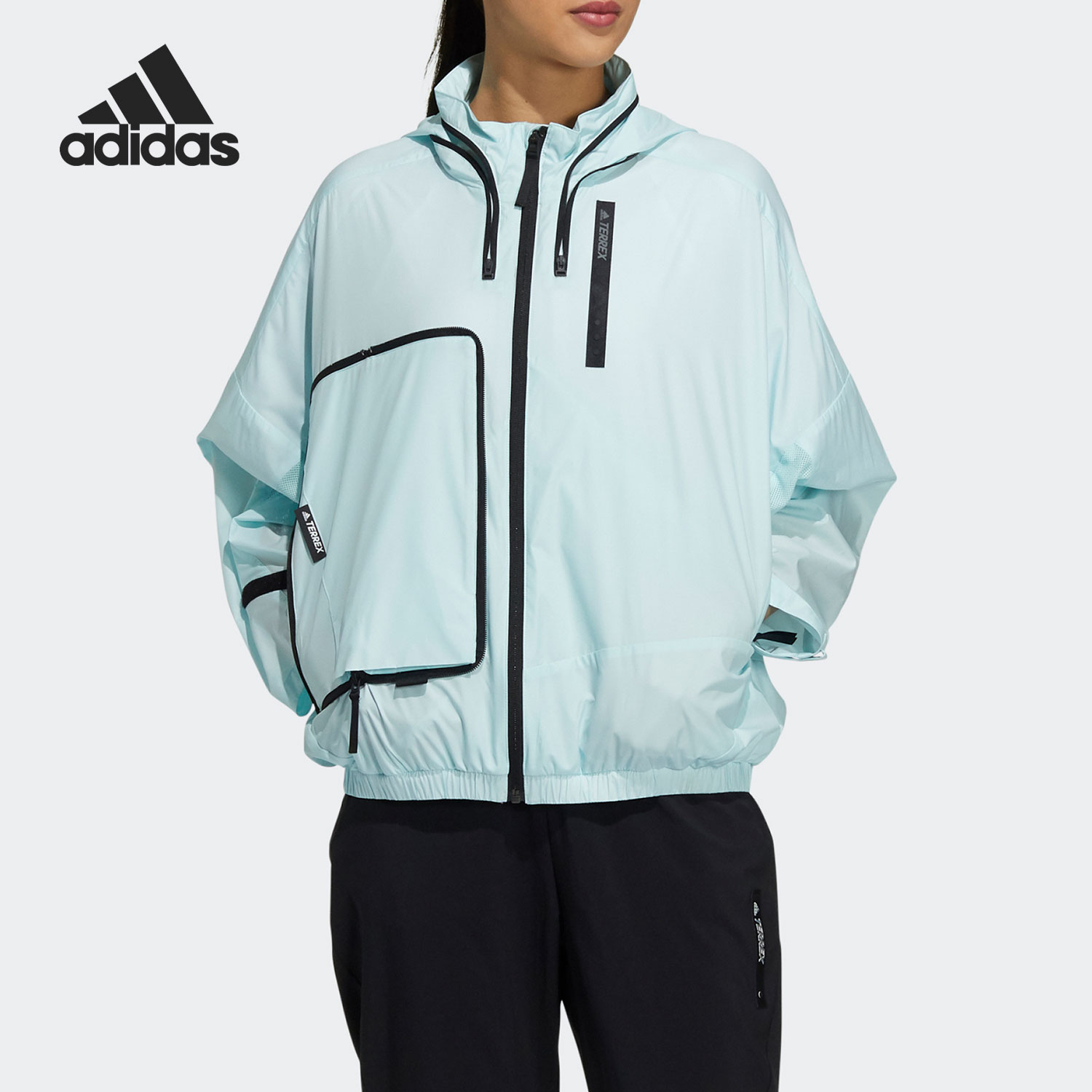 运动休闲连帽夹克外套