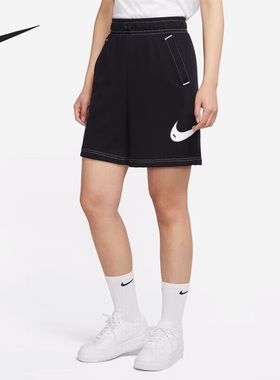 Nike/耐克正品夏季女子宽松透气针织休闲运动短裤DM6750-010