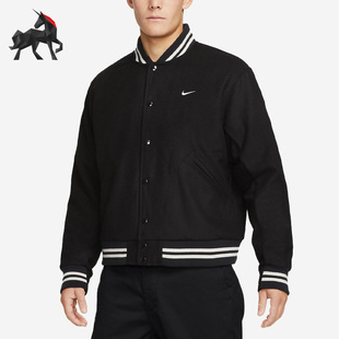 010 羊毛混织男子运动休闲棒球服外套DQ5011 Nike 耐克正品