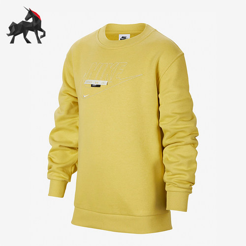 Nike/耐克正品春季大童圆领休闲运动针织长袖卫衣FN9095-700