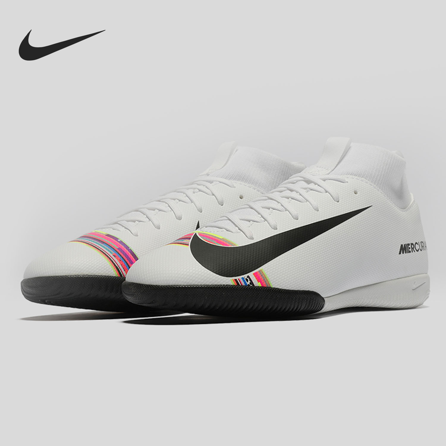 Nike/耐克官方正品IC平底大童中帮耐磨运动训练足球鞋 AJ3110-109