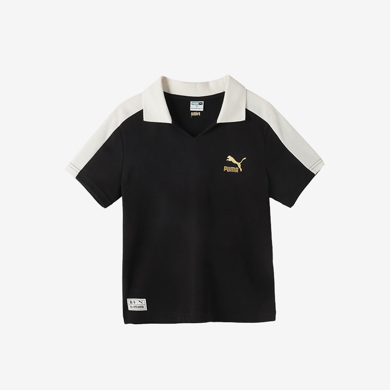 Puma/彪马正品2024夏季新款女士运动休闲训练透气翻领短袖图片