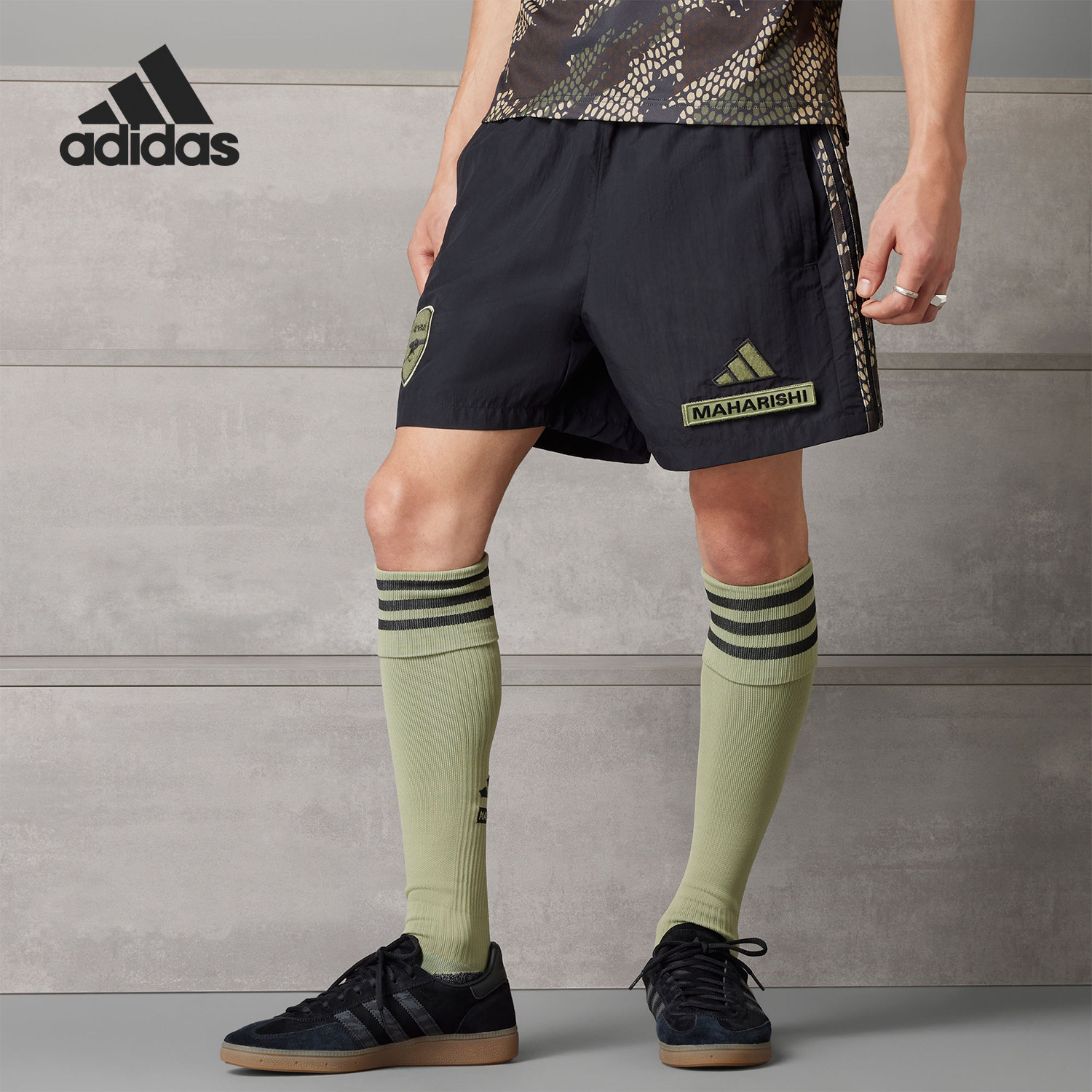 Adidas/阿迪达斯正品阿森纳联名男士足球训练运动短裤IN4751