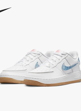 Nike/耐克正品Air Force 1 AF1女子GS大童休闲板鞋DM1020-100