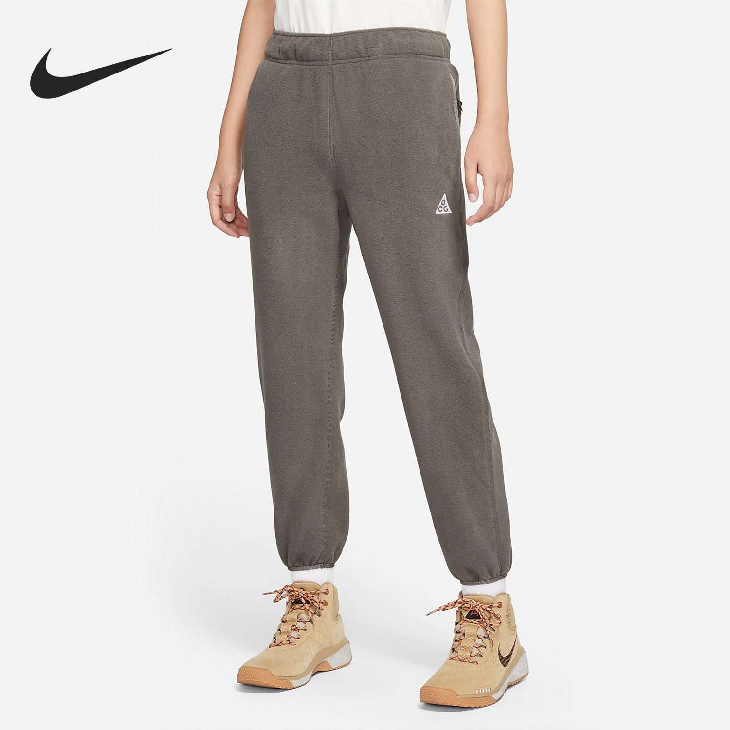 Nike/耐克正品冬季新款女子运动抓绒保暖束脚长裤CV0615-004