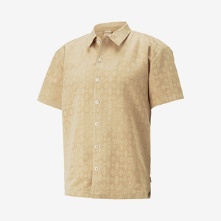 Puma/彪马正品2023秋季新款男女简约经典运动短袖衬衫539805