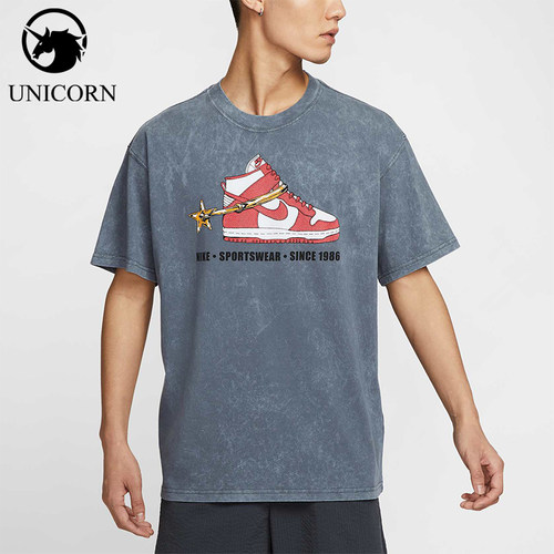 Nike/耐克正品2025秋季款男士印花运动休闲透气短袖HQ9274-060