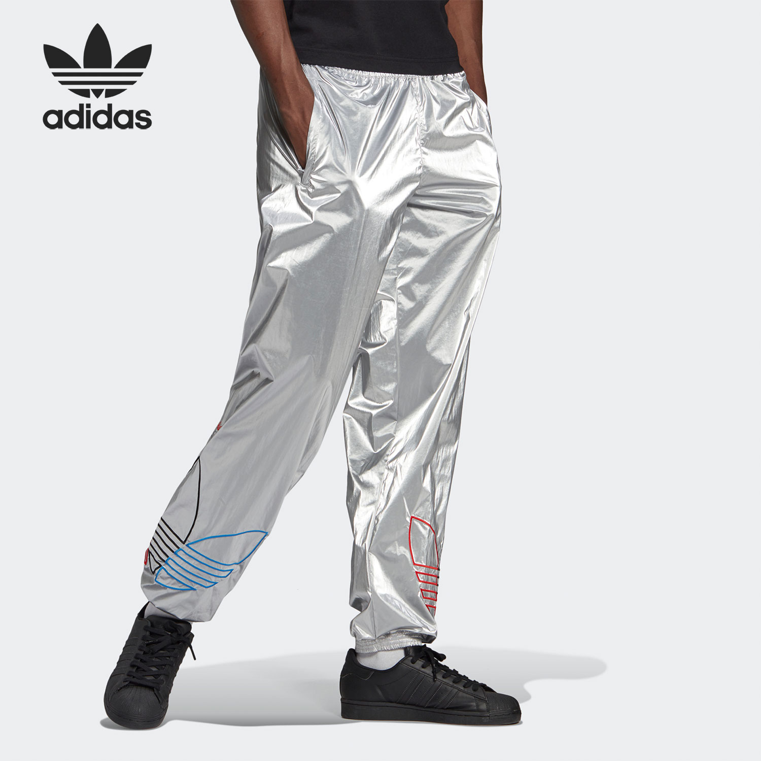 Adidas/阿迪达斯正品TRICOL TP SLVR 休闲男子运动长裤 GN4213
