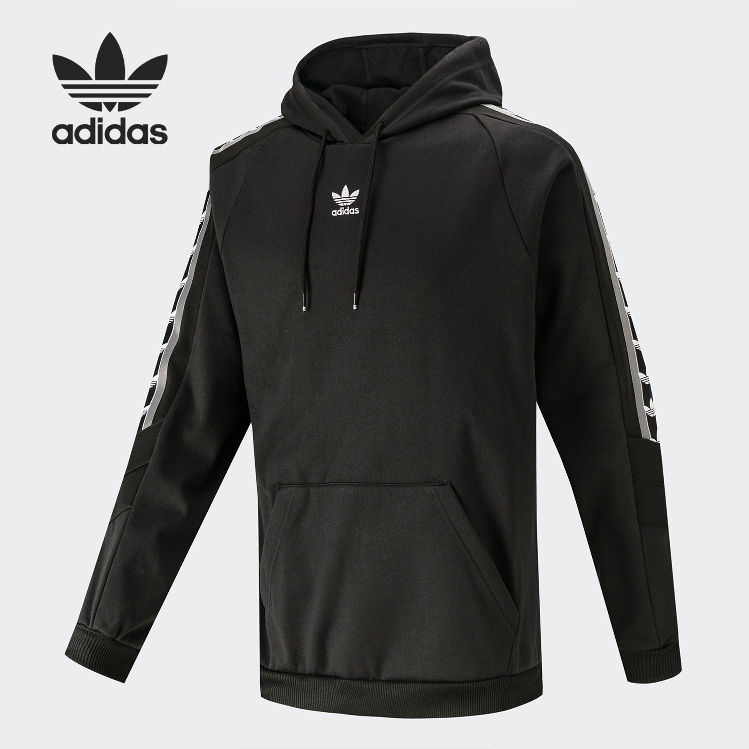 三叶草男子连帽套头衫