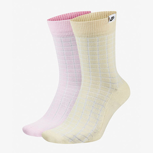 Nike/耐克男女袜冬季运动休闲舒适中筒两双装 CK5590