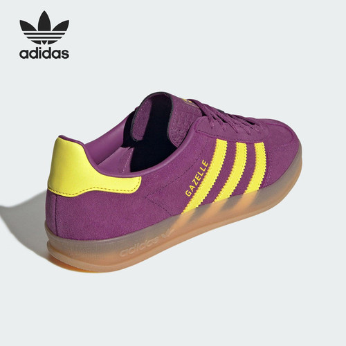 Adidas/阿迪达斯正品三叶草女士运动时尚系带休闲轻盈板鞋JS1415