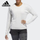 运动圆领套头衫 Adidas DQ1918 新款 女子休闲长袖 阿迪达斯正品 当季
