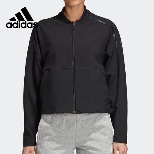 Adidas/阿迪达斯正品女子休闲运动双面短款夹克外套CE1957