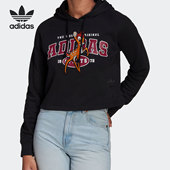 Adidas 阿迪达斯正品 三叶草小鹿斑比联名女子连帽卫衣HE6875