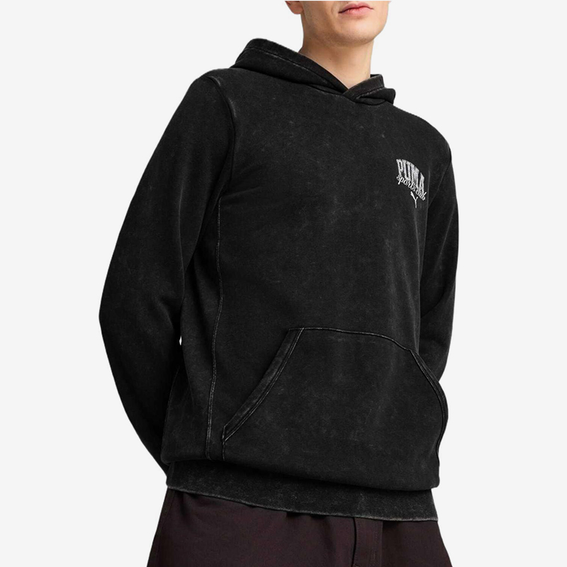 彪马男士印花复古连帽卫衣