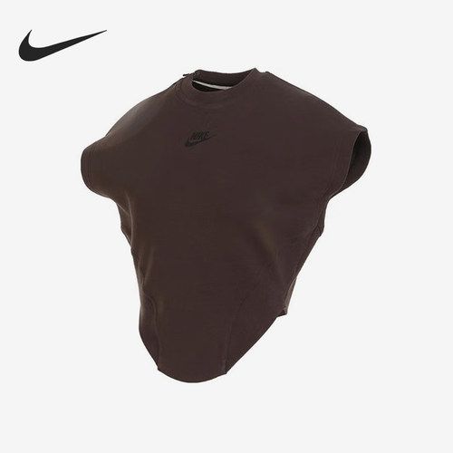 Nike/耐克正品TECH FLEECE女士修身针织无袖上衣FQ1851-237