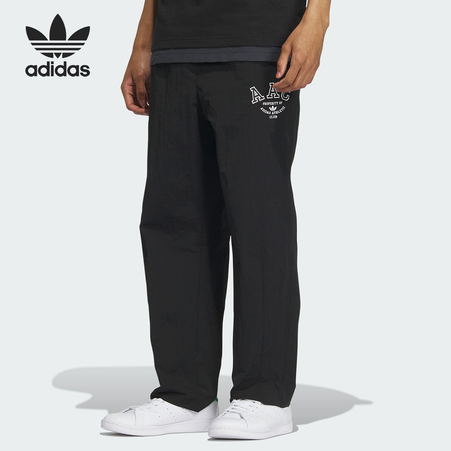 阿迪达斯三叶草男子运动梭织长裤