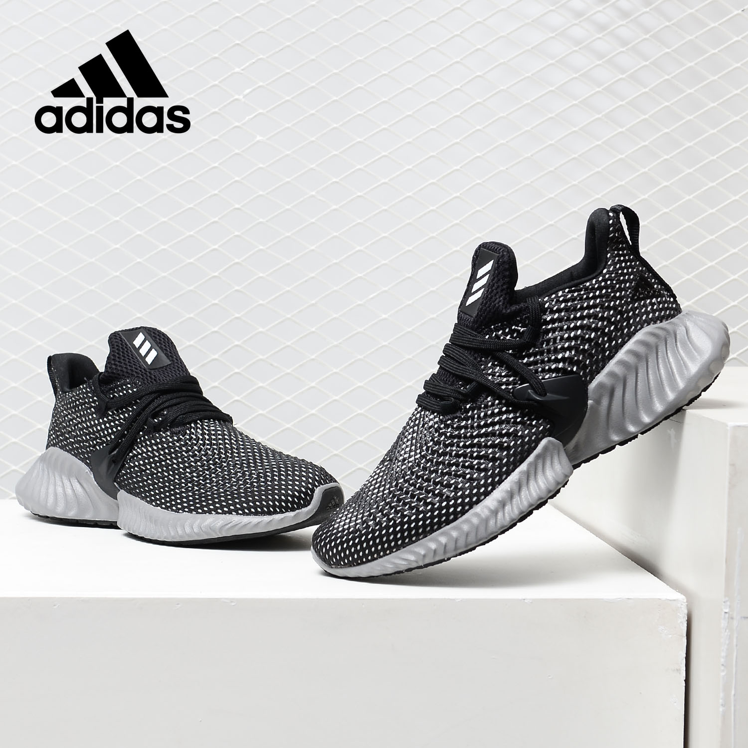 Adidas/阿迪达斯正品 alphabounce instinct大童运动童鞋F33969