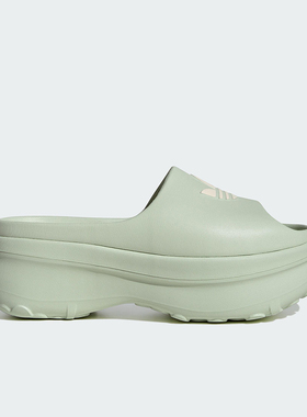 Adidas/阿迪达斯正品三叶草女士露趾透气厚底耐磨运动拖鞋JH7467