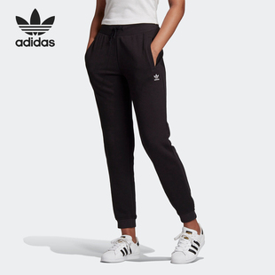 三叶草女子训练迷你条纹印花运动长裤 GD4296 阿迪达斯正品 Adidas