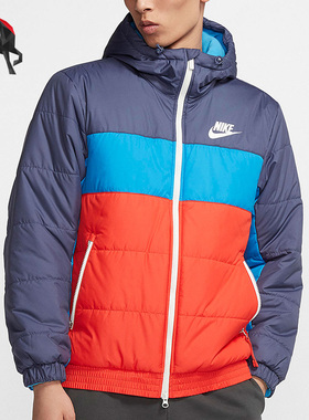 Nike/耐克正品休闲男子时尚潮流运动保暖棉服连帽外套 BV4684-557