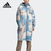 阿迪达斯正品 smc PARKA Adidas PRINTED 女子运动夹克外套FK9673
