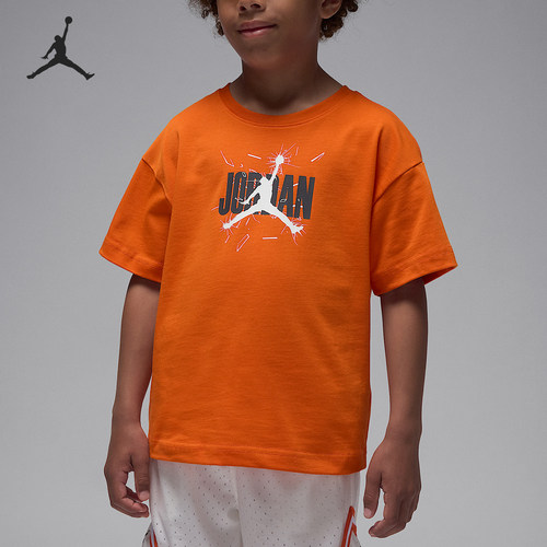 Nike/耐克正品Jordan小童透气时尚印花针织运动短袖IO3252-838