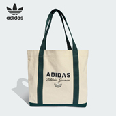 三叶草男女经典 Adidas 阿迪达斯正品 实用印花手拎托特包KF2041