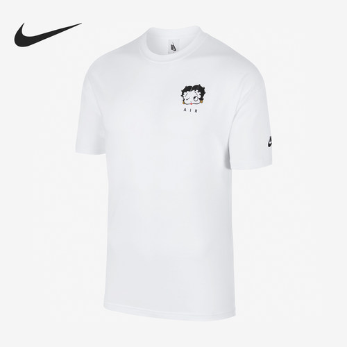 Nike/耐克正品Olivia kim男士运动圆领简约针织短袖T恤CT3093-100