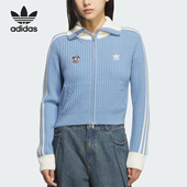 针织运动衫 三叶草女士日常休闲修身 KF0719 阿迪达斯正品 Adidas