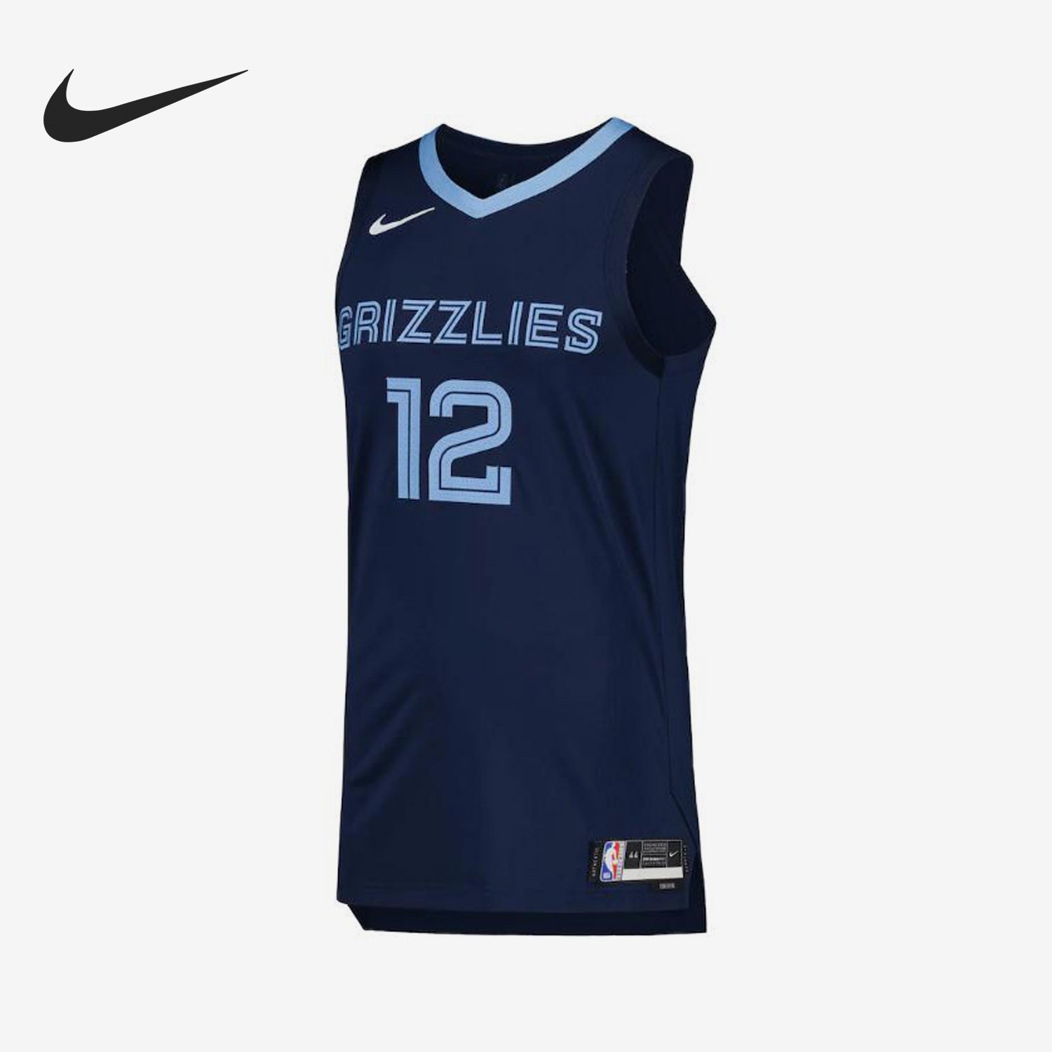 Nike/耐克正品赛季孟菲斯灰熊队NBA男子运动球衣CW3449-419