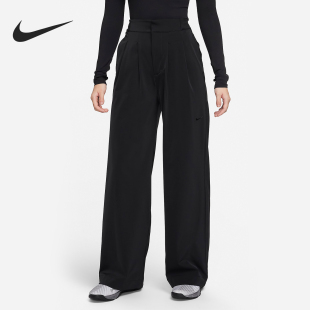 Nike/耐克正品2024新款女士简约休闲宽松梭织长裤FQ2167-010
