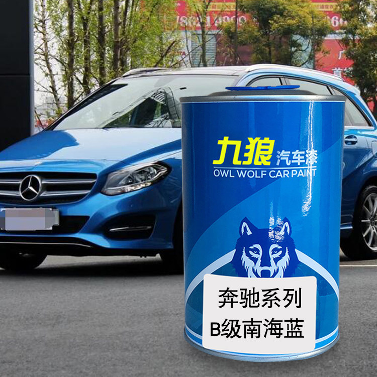 九狼汽车漆奔成品驰改色全车补色B级南海蓝北极银地平线蓝卷云白