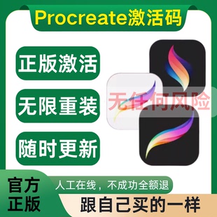 Procreate软件兑换码永久会员下载iPad平板画画绘图dreams动画