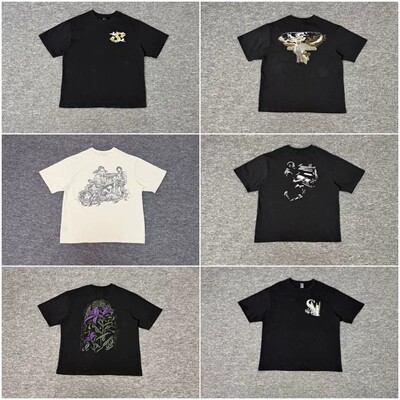 夏季重磅刺绣LOGO美潮宽松T恤