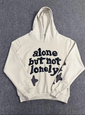 新款broken planet 破碎星球趣味发泡字母男女宽松毛圈连帽卫衣潮