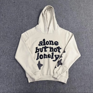 新款broken planet 破碎星球趣味发泡字母男女宽松毛圈连帽卫衣潮